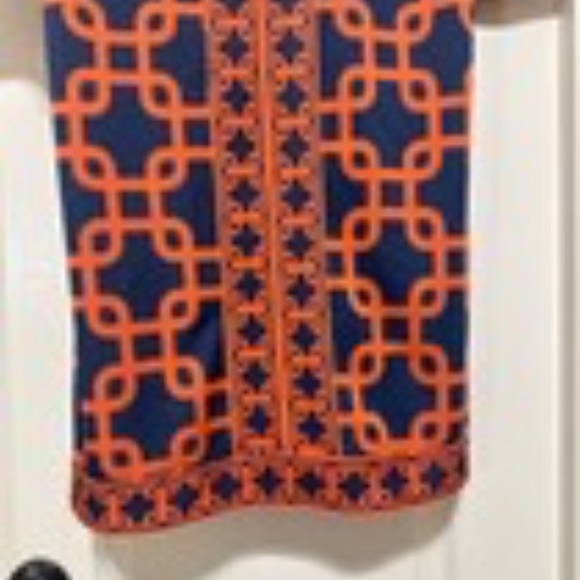 Gretchen Scott geometric Shift Dress S - Picture 8 of 11
